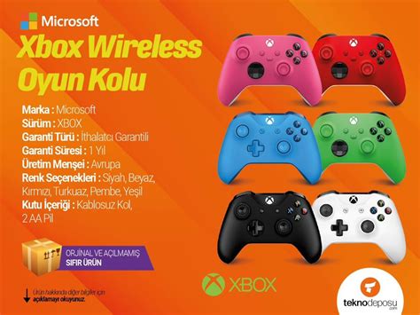 MİCROSOFT XBOX WİRELSS OYUN XBOX KUMANDASI 9 NESİL SIFIR KAPALI KUTU