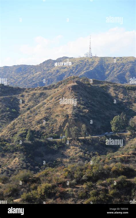 Hollywood Sign Mount Lee Griffith Park Hollywood Hills Santa Monica