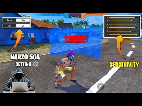 Realme Narzo 50a Free Fire Gameplay Headshot Setting Free Fire