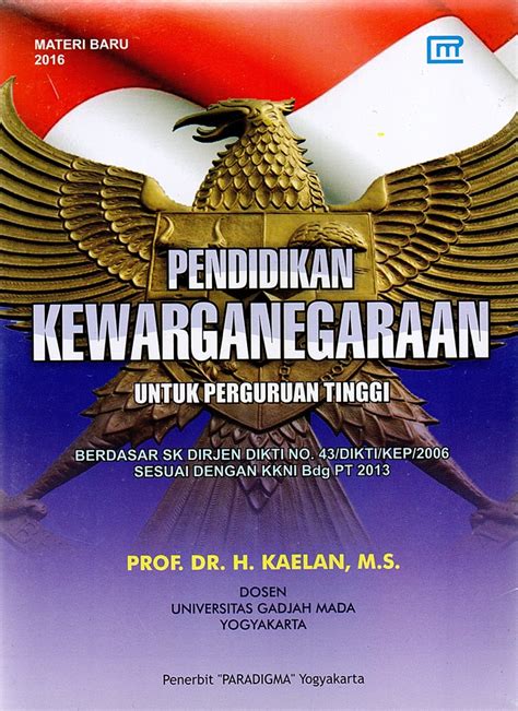 Jual Buku Pendidikan Kewarganegaraan Untuk Perguruan Tinggi Karya