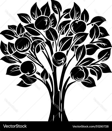 Apple Tree Royalty Free Vector Image Vectorstock