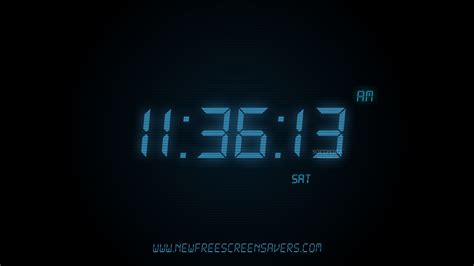 Digital Clock Wallpaper - WallpaperSafari