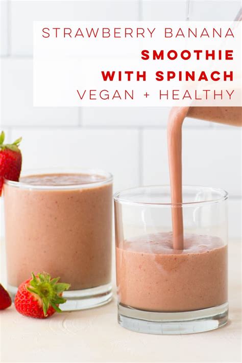 Vegan Strawberry Banana Smoothie Mindful Avocado