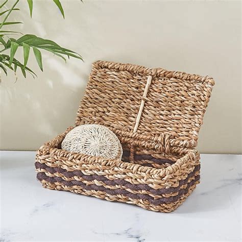 Buy Wilton Cameron Iron And Seagrass Storage Box With Lid From Home