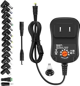 Arkare Universal Power Adapter Adjustable 12W AC DC Power Supply AC 100