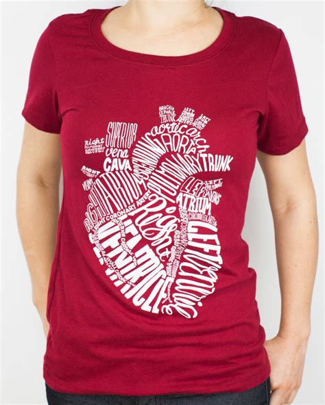 Anatomical Heart Tshirt Nurse Shirts Medical Student Gift Etsy