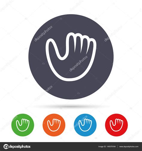 Buttons with flat icons Stock Vector by ©Blankstock #149378164