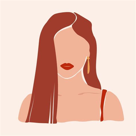 Faceless Abstract Woman Hand Drawn 44181145 Vector Art At Vecteezy