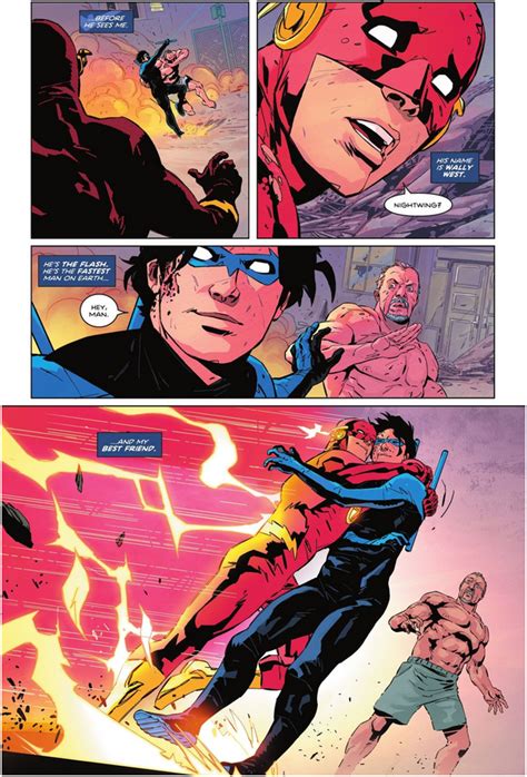 Comic Excerpt His Name Is Wally West Hes The Flash Nightwing