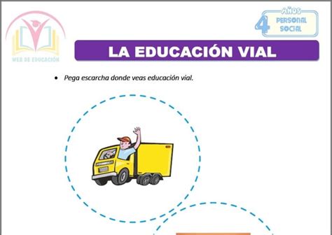 La Educación Vial Para Cuatro Años Web De Educación