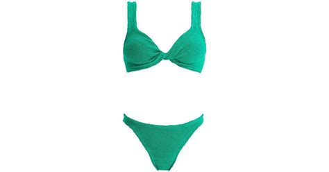 Hunza G Juno Bikini Set For In Green Lyst