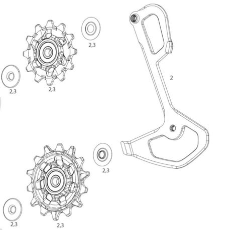 Innerer Käfig SRAM für Schaltwerk GX Eagle 52 Zähne lunar inklusive