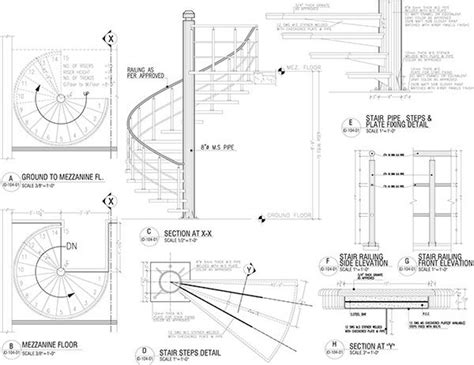 SPIRAL STAIR DETAILS | Stair detail, Spiral stairs design, Spiral staircase