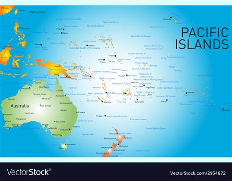 Pacific Islands On World Map