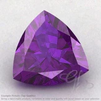 African Amethyst Trillion Shape Calibrated Gemstones