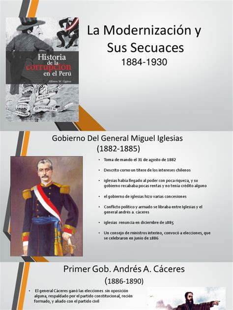 La Historia De La Corrupcion En El Peru Resumen Del Periodo 1884 1930