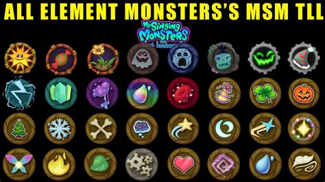 All Element Monsters My Singing Monsters The Lost Landscapes Msm