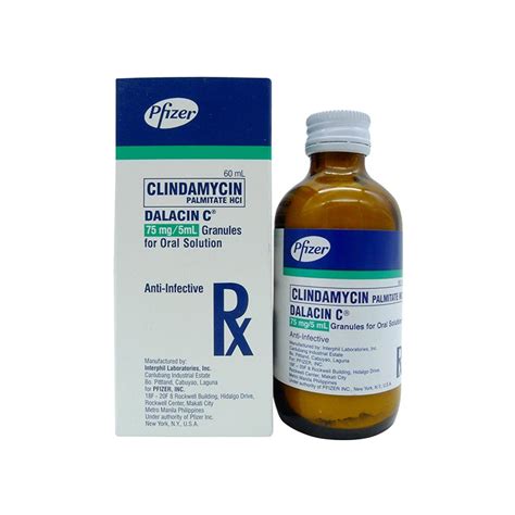 Dalacin C Clindamycin Palmitate Hydrochloride Mg Ml Granule For