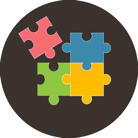 Colorful Jigsaw Puzzle Pieces Stock Illustration Illustration Of