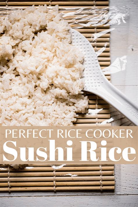 How To Make Sushi Rice In A Rice Cooker