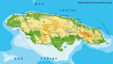 Mapas de Jamaica, el país del reggae y las Montañas Azules