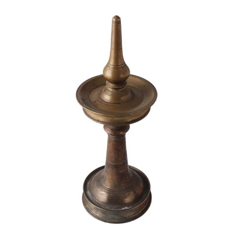 Brass Oil Lamp Nilavilakku From Kerala