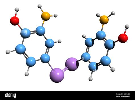 3D image of Arsphenamine skeletal formula - molecular chemical ...