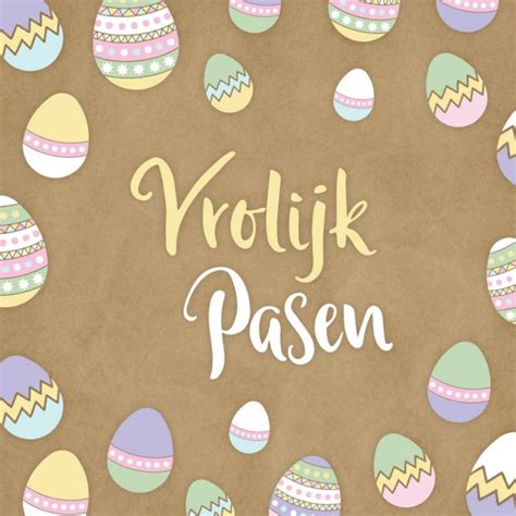 Greetz Paaskaart Vrolijke Pasen Eieren Greetz