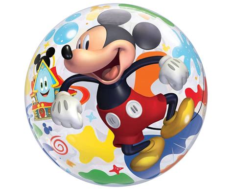 Balon Foliowy 22 QL Bubble Poj Mickey Mouse Fun Qualatex