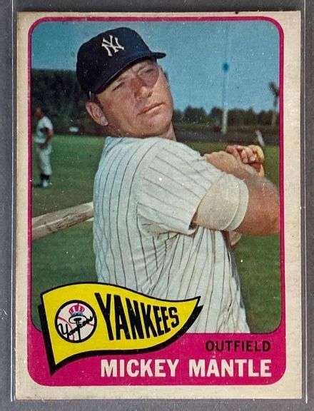 Topps Mickey Mantle Matthew Bullock Auctioneers