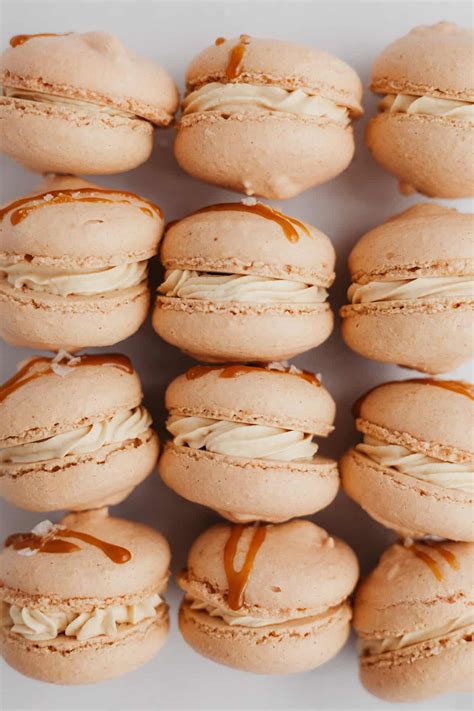 Salted Caramel Macarons Recipe By Alpine Ella