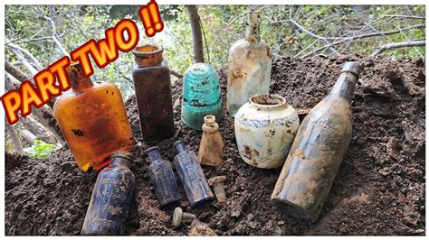 Antique Bottle Digging Dump Digging 44 POISON BOTTLES Part Two