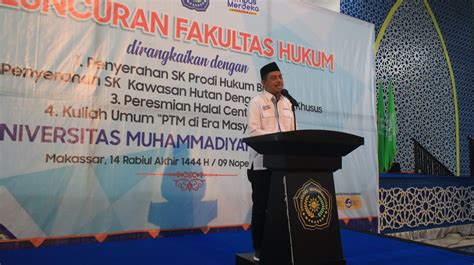 Fakultas Hukum Resmi Hadir Di Unismuh Kepala Lldikti Ix Andi Lukman