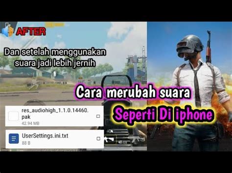 Cara Merubah Suara Iphone Di Pubg Mobile Di Android YouTube