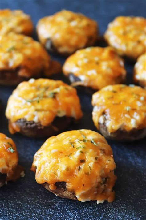 Easy Air Fryer Stuffed Mushrooms Simply Happenings