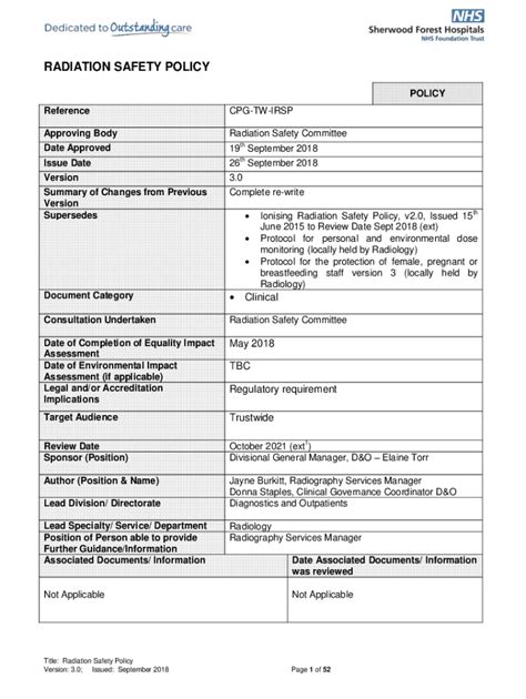 Fillable Online Radiation Protection And Safety In Medical Uses Of