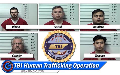 Tbi Tn Human Trafficking Operation Ends With Five Arrests Of Men From