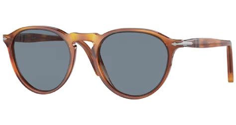 Persol Po3286s 9656 Sunglasses Terra Di Sienalight Blue 53 19 140