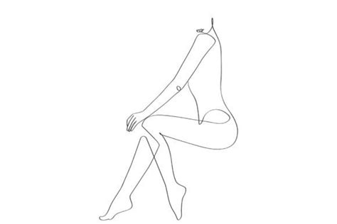 Female Figure Continues Line Drawing Graphic By Subujayd · Creative Fabrica