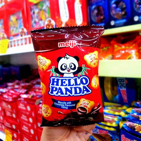 Meiji Hello Panda Chocolate Strawberry Milk Biscuits 35g Lazada PH