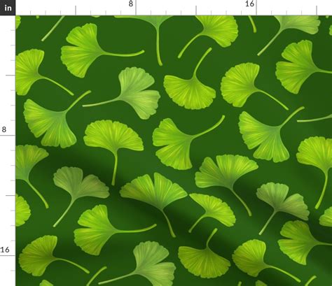 Ginkgo Leaves Fabric Spoonflower