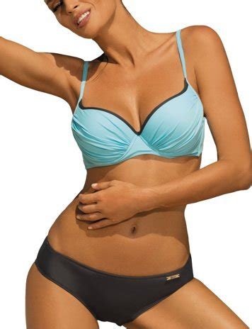 Marko Melody M Bikini Set Dame Bademode Versteift Musterlos Gerafft