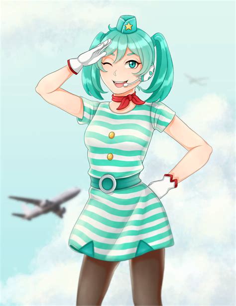 Tricolor Airline Miku By Minkanart On Deviantart