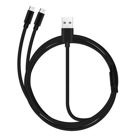 Kabel USB do 2x USB C 2A Szybkie i bezpieczne ładowanie Solidny Gruby