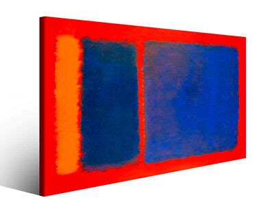 Quadro Famoso Mark Rothko Xvii Riproduzione Famosa Stampa Su Tela