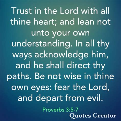 Proverbs 35 7 Fear Of The Lord Proverbs Quote Creator