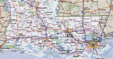 Map Of Louisiana Road Closures - Map