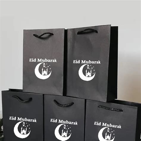 Ramadan Mubarak Decorations Eid Gift Bags Present Eid Mubarak Gift