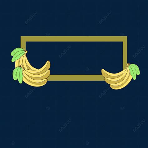 Banana Border Png Transparent Banana Border Frame Border Material