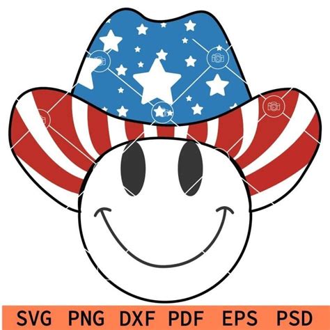 4th Of July Smile Svg Patriotic Smiley Svg Smiley Face With Patriotic